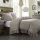 Lily Washed Linen Duvet Set, 3 Piece, Taupe, Queen