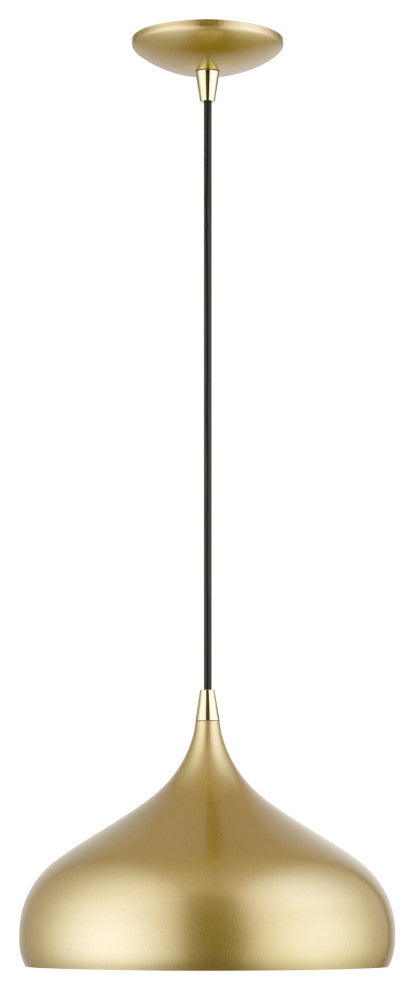 Livex Lighting 1 Light Soft Gold Pendant