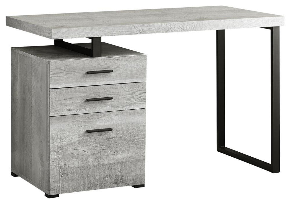 Computer Desk, Home Office, Laptop, Left, Right Set-up, Storage Drawers, 48L