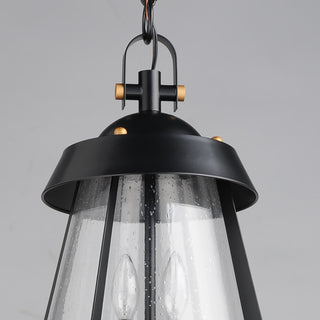 Maxim 30623 Mariner 2 Light 10"W Mini Pendant - Black / Antique Brass