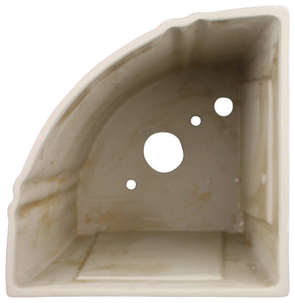 Dual Flush Corner Toilet Tank White Sheffield Grade A Vitreous China