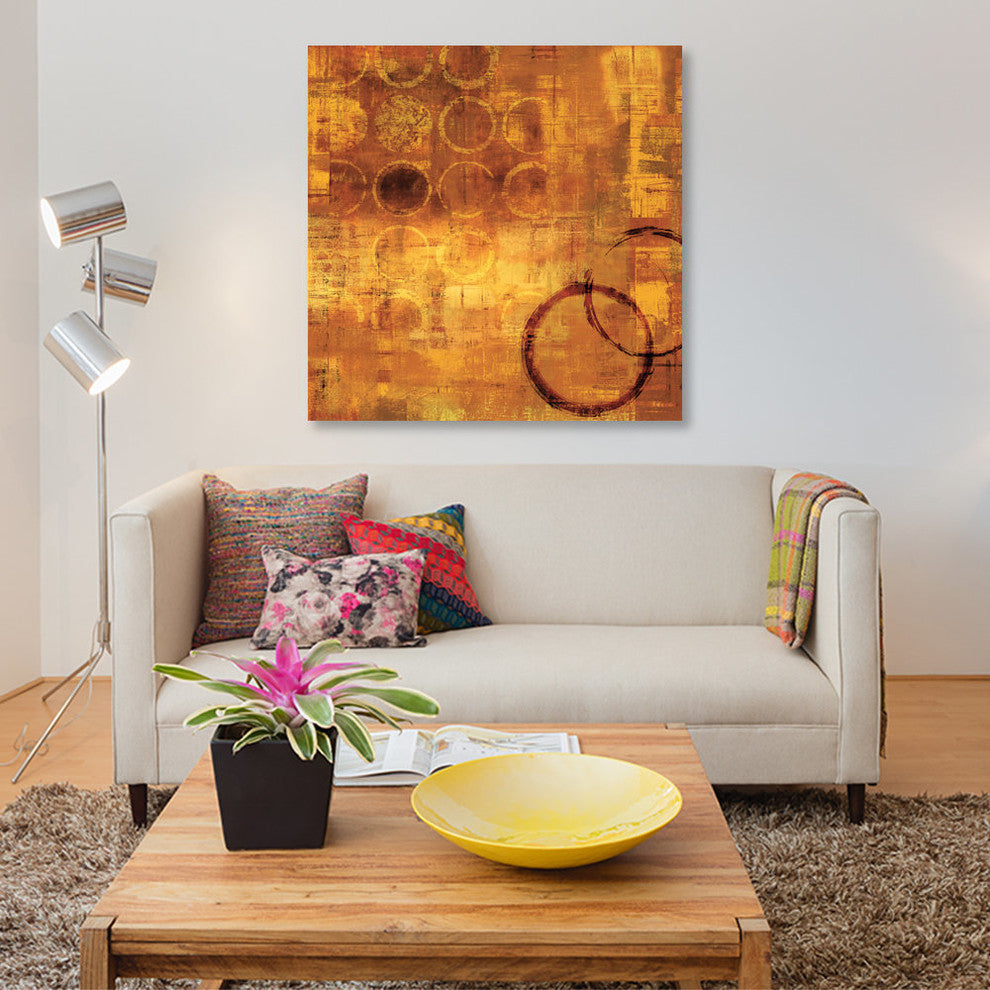 "De Oro" by Brent Nelson, Canvas Print, 37"x37"