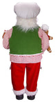 Kurt Adler 40" Christmas Chef Santa with Gingerbread