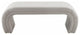 Kenya Light Grey Velvet Bench