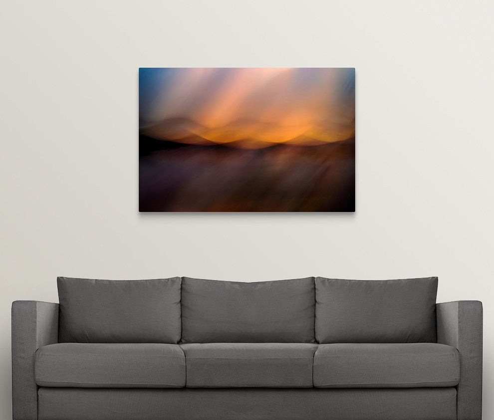 "Rain In the Mountains" Wrapped Canvas Art Print, 48"x32"x1.5"
