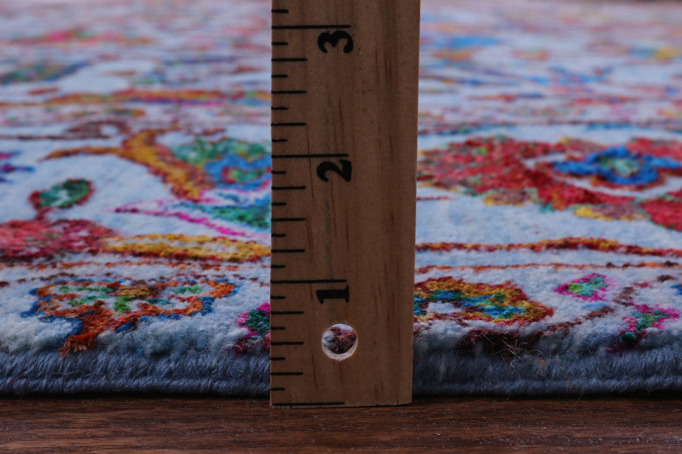9' 0" X 11' 7" Persian Handmade Wool & Silk Rug - Q14927