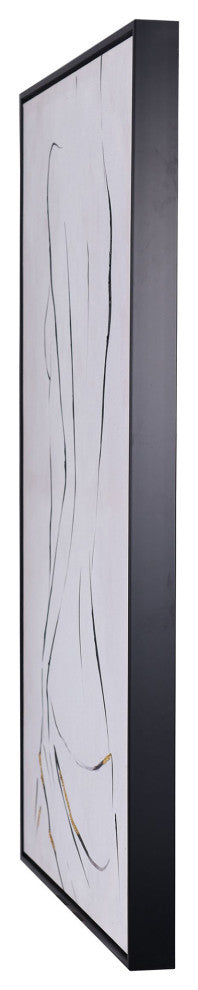 The Female Form: Part I Art Print on Canvas- Black and White, Printed