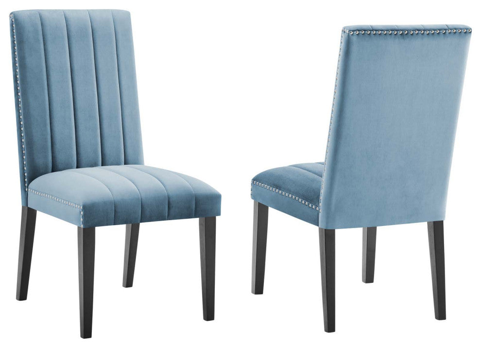 Catalyst Performance Velvet Dining Side Chairs - Set of 2