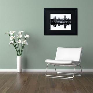'Central Park West II' Matted Framed Canvas Art by David Ayash