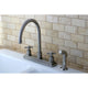 Kingston Brass Centerset Kitchen Faucet, Brushed Nickel