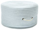 Colonial Mills Pouf Ticking Fabric Stripe Pouf Blue Round