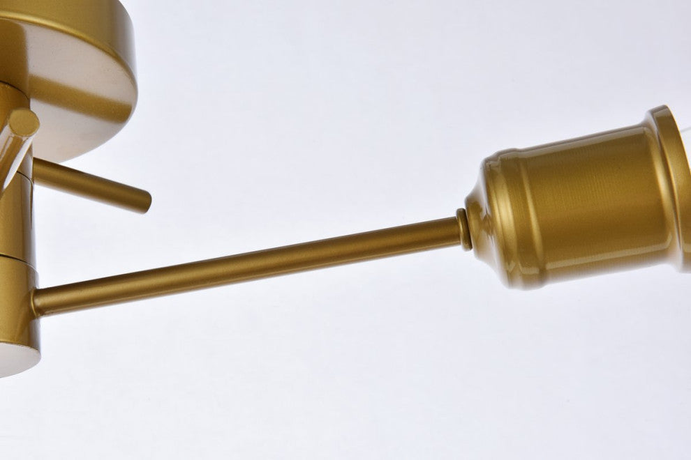 Xander 3-Light Flush Mount, Brass