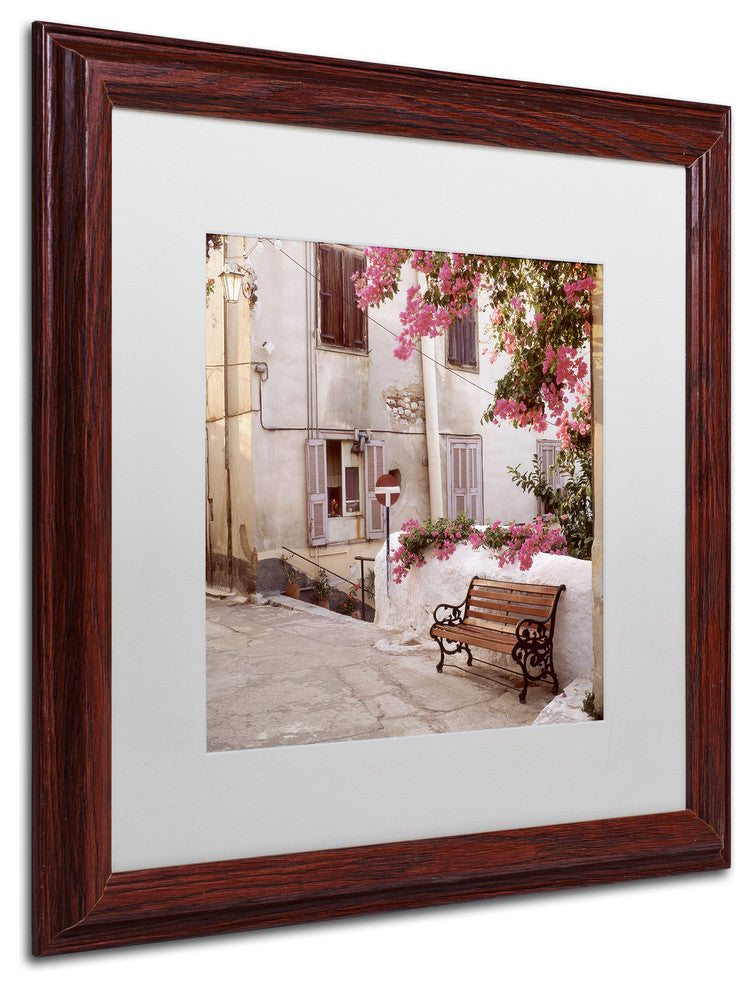 Alan Blaustein 'Provence I' Art, Wood Frame, White Mat, 16x16