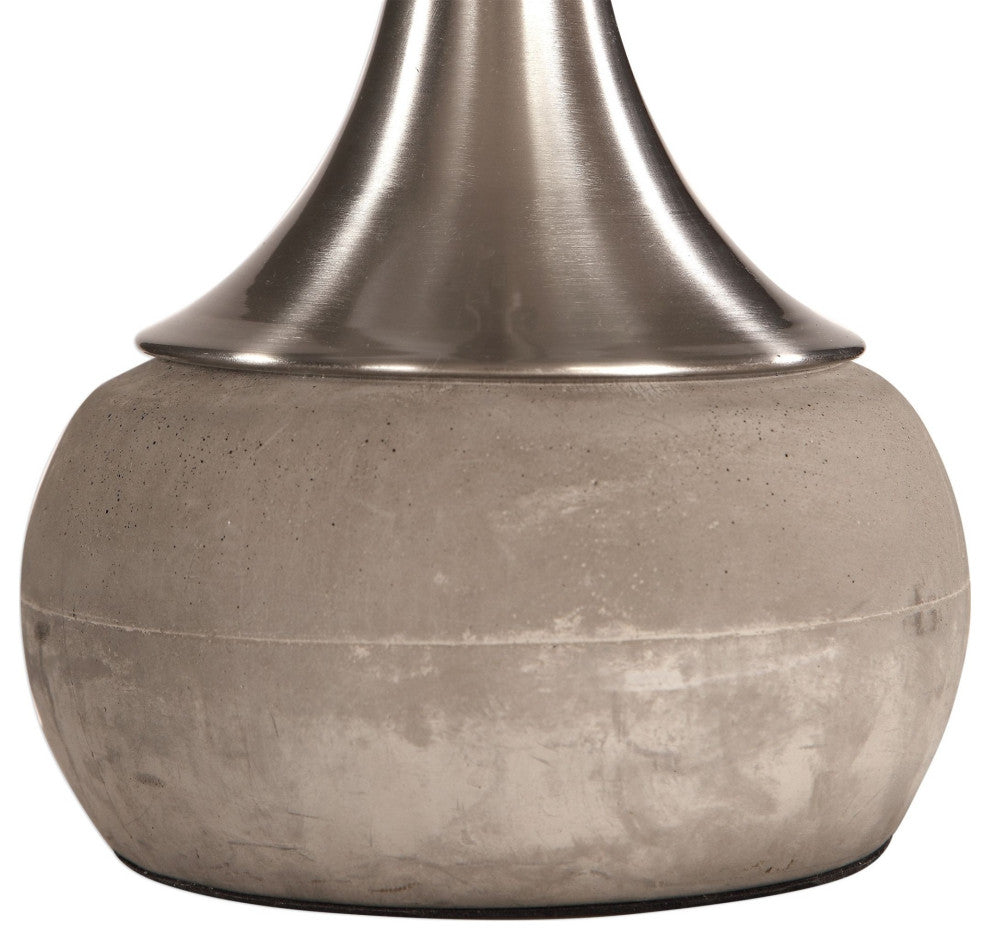 Uttermost 27875-1 Niah 1 Light 27-3/4" Tall Accent Table Lamp - Brushed Nickel