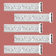 Ornate Crown Molding White Urethane Design 5 Pieces Totaling 480" Long