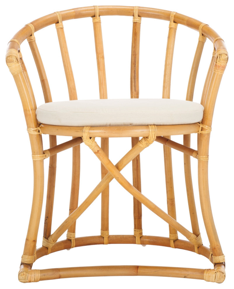 Safavieh Bates Accent Chair, White/Natural