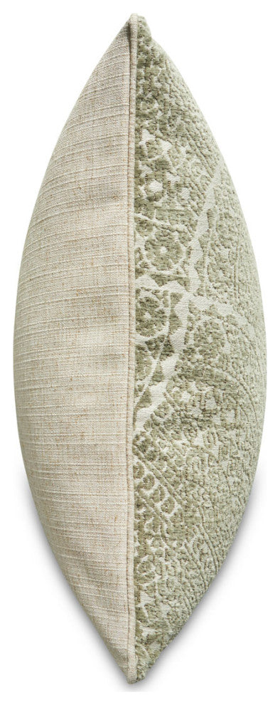 Renue Prescot 22" Chenille Throw Pillow, Set of 2, Fennel Green