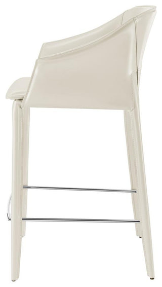 Callie Recycled Leather Counter Stool