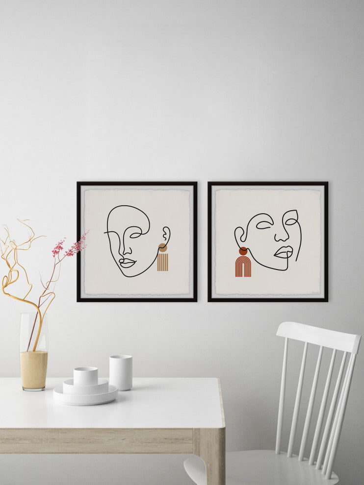 The Whispering Forces Diptych, 2-Piece Set, 18x18 Panels