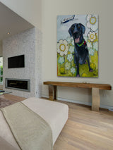 "Happy Girl" Painting Print on Canvas by Tori Campisi