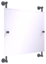 Carolina Landscape Frameless Rail Mounted Mirror, Matte Gray