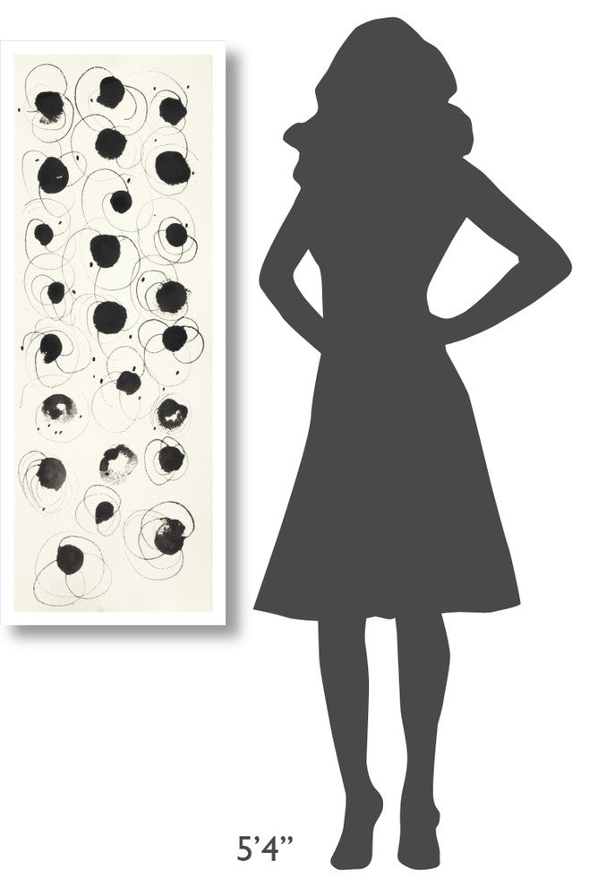 "Round 7" Digital Paper Print by Shirley Novak, 18"x46"