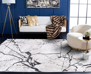 Safavieh Amelia Collection, ALA293 Rug, Grey/Black, 5'5"x7'7"