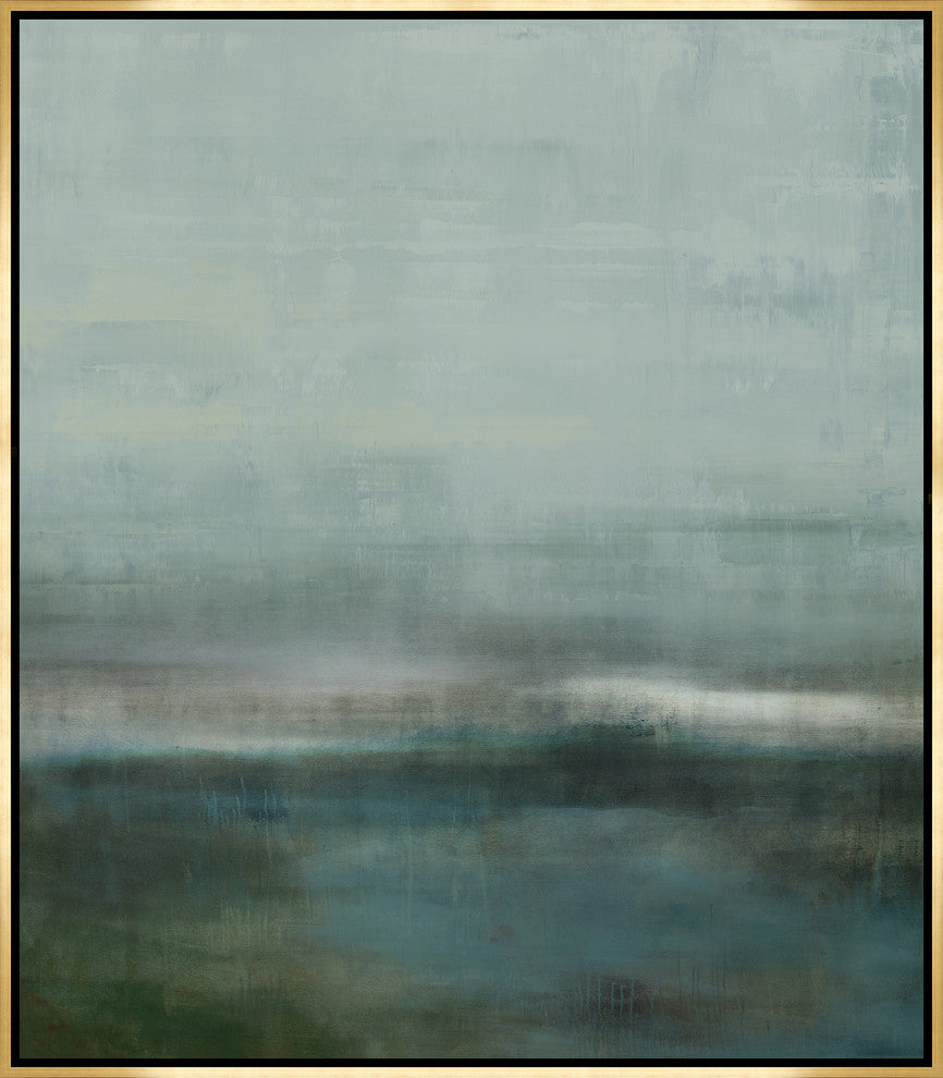 Blue Vintage Gallery, 25.25"x29.25", Gold Leaf Gallery Float