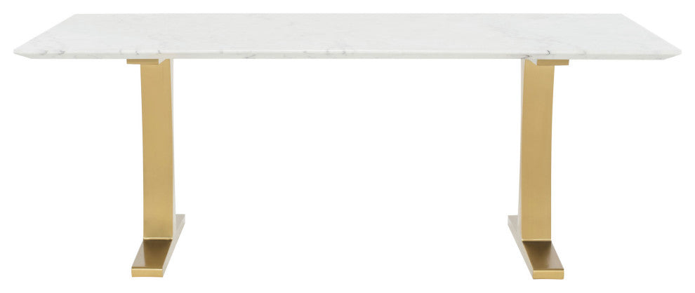 Toulouse White Stone Dining Table, HGNA482