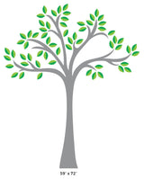 Beautiful Tree Fabric Wall Decal, Tree Wall Decor, Multi