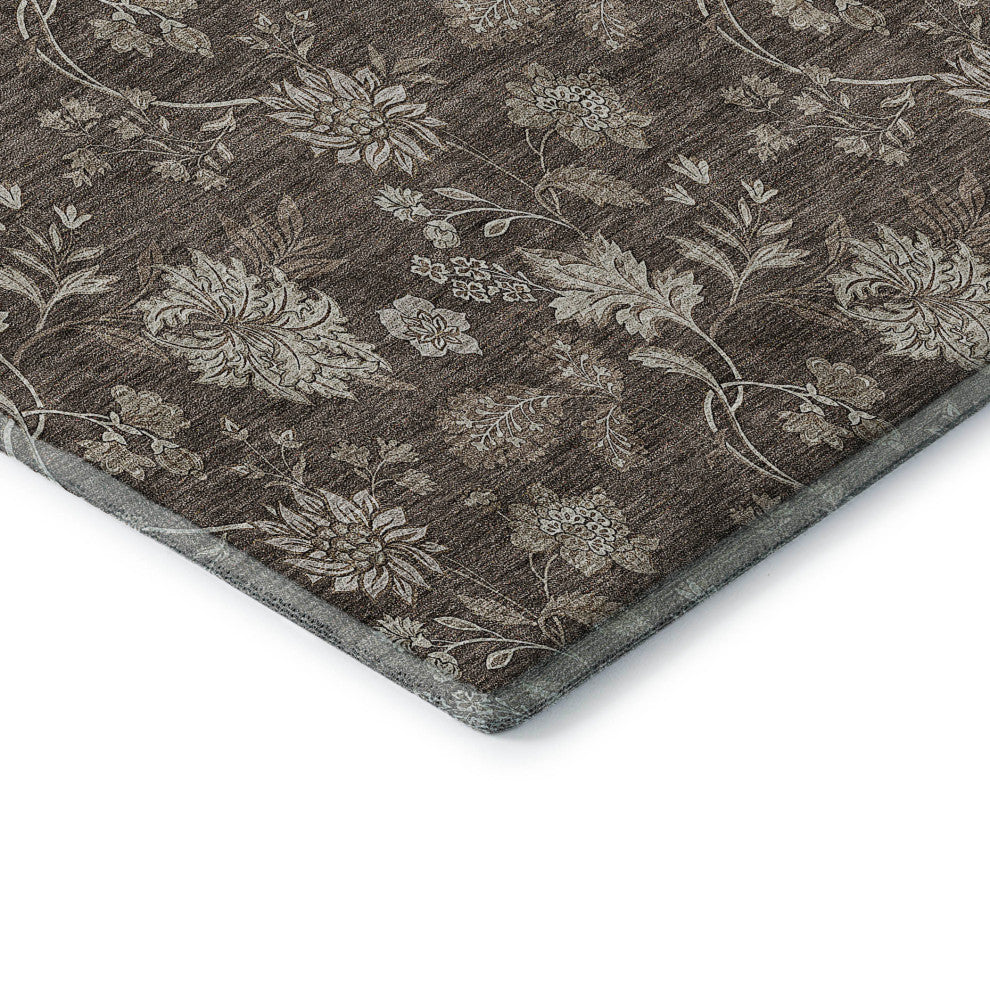 Premium Machine Washable Mayfield AMF680 Chocolate 9' x 12' Rug