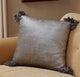 Raj Velvet Pillow, Slate Blue