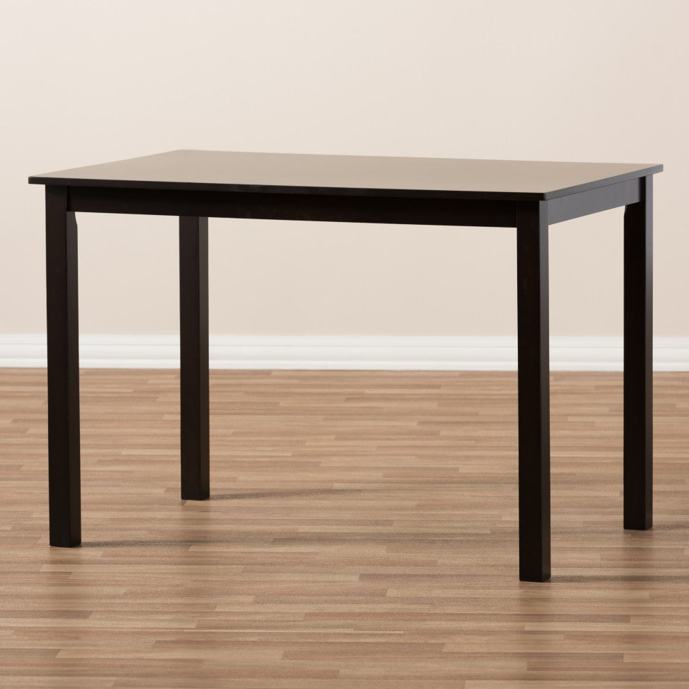 Rebellah 43" Dining Table, Espresso Brown