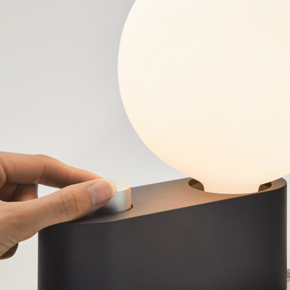 Alumina Table Lamp Charcoal with Sphere IV US