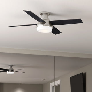 Hunter Fan Company 52" Dempsey LP Brushed Nickel Ceiling Fan With Light/Remote