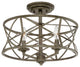 Millennium Lighting Lakewood Semi-Flush, Antique Silver