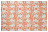 Cowry Check Rug, Orange, 4'x6'