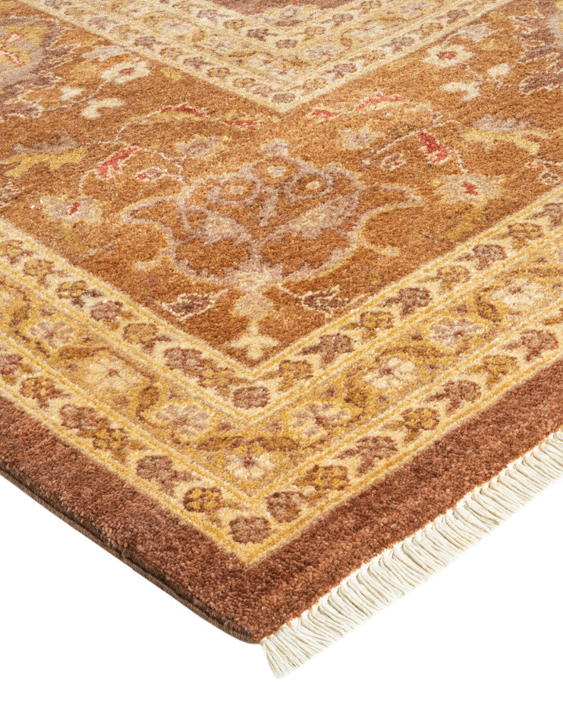 Eclectic, One-of-a-Kind Hand-Knotted Area Rug Brown, 12' 0 x 14' 10