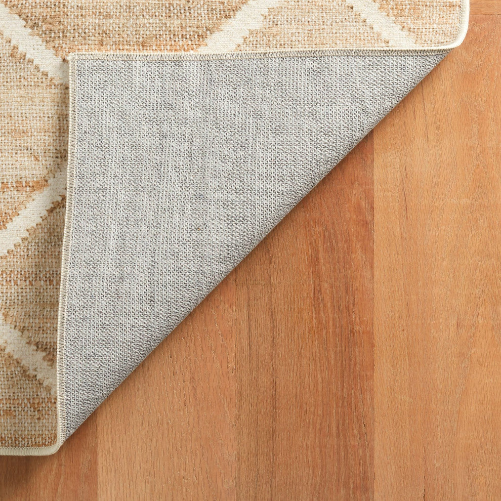 Dash & Albert Kali Natural Machine Washable Rug, Natural, Runner-2'6" x 8'