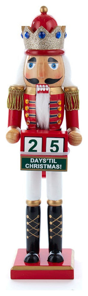 15" Red King Nutcracker, Calendar