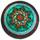 Tropical Embroidered Ottoman