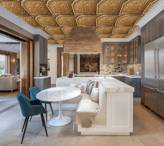 Antique Gold 3D Ceiling Panels, 2'x2', 4 Sq Ft