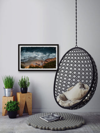 "Backpackers Hideaway" Framed Painting Print, 18x12