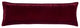 Stella Faux Silk Velvet Long Lumbar Pillow, 14" x 42", 1PC, Garnet Red