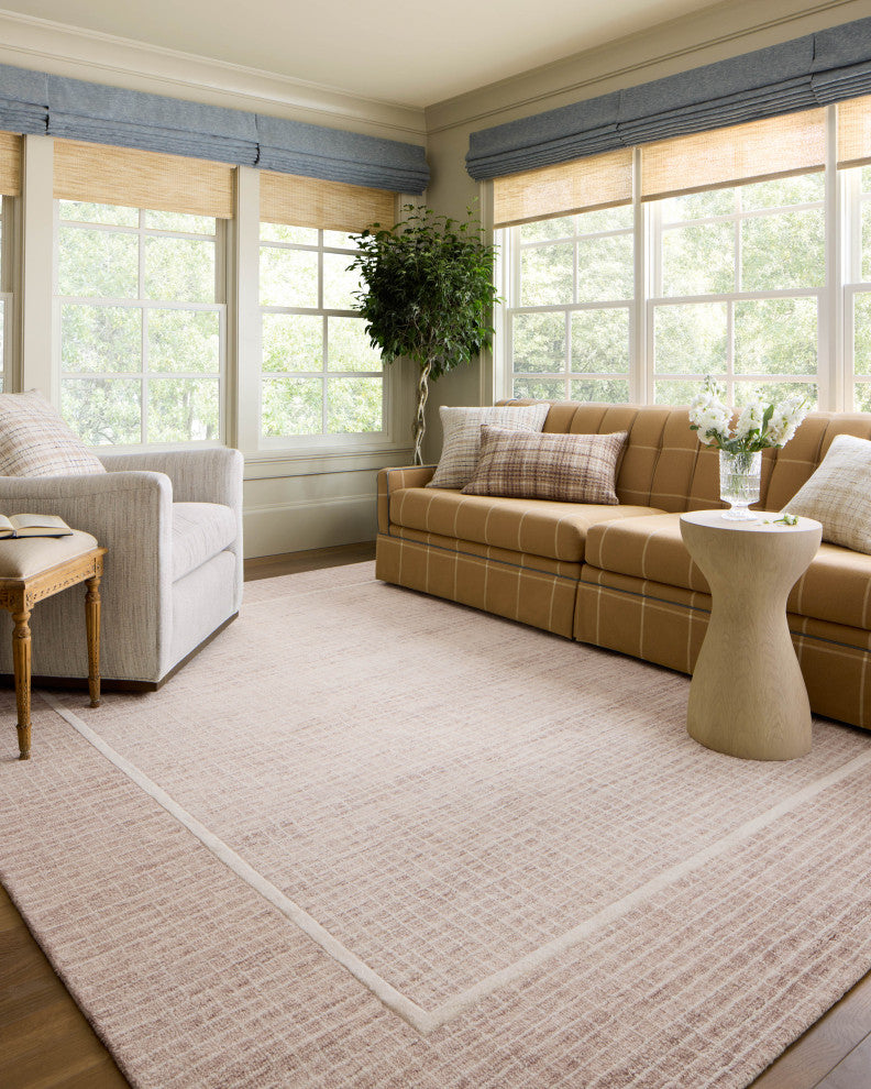 Chris Loves Julia x Loloi Briggs Blush / Ivory 7'-9" x 9'-9" Area Rug