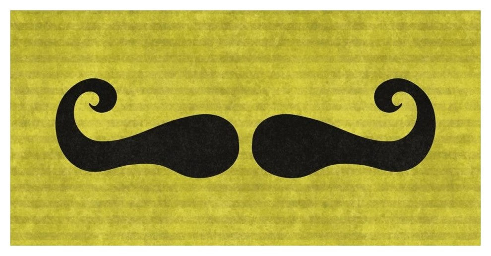 "Mustache: Mustachio" Digital Paper Print by BG.Studio, 50"x26"