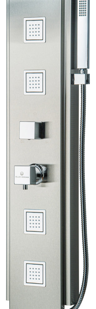 Blue Ocean 59"? Stainless Steel SPS8897 Shower Panel With Rainfall Shower Head