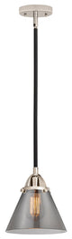Large Cone Mini Pendant, Black Polished Nickel, Plated Smoke, Plated Smoke