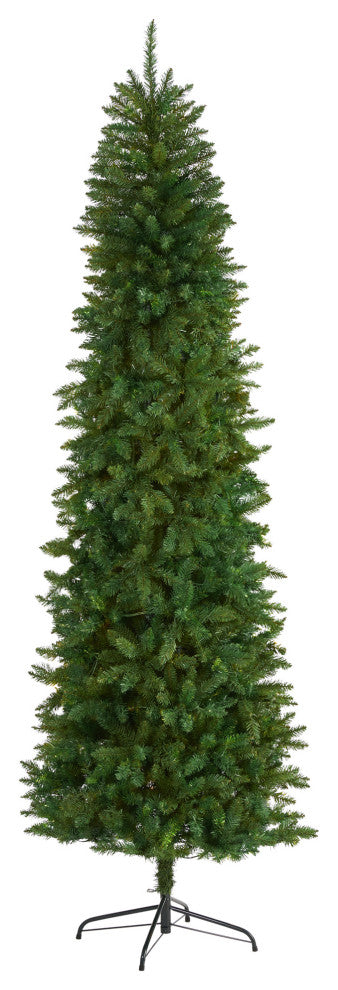 8ft. Slim Green Mountain Pine Artificial Christmas Tree