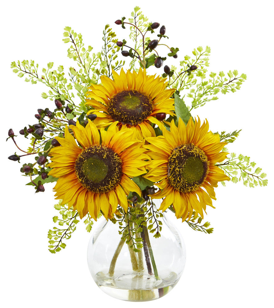 Sunflower Artificial Arrangement in Vase